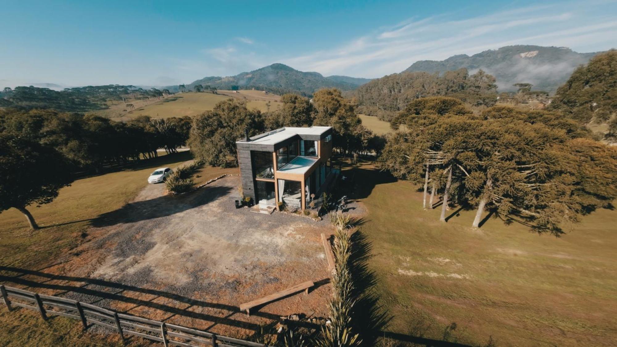 Cabana Horses La Contemporanea Proximo A Cidade E Vista Ponto Turistico Pedra Morro Do Campestre Urubici Luaran gambar